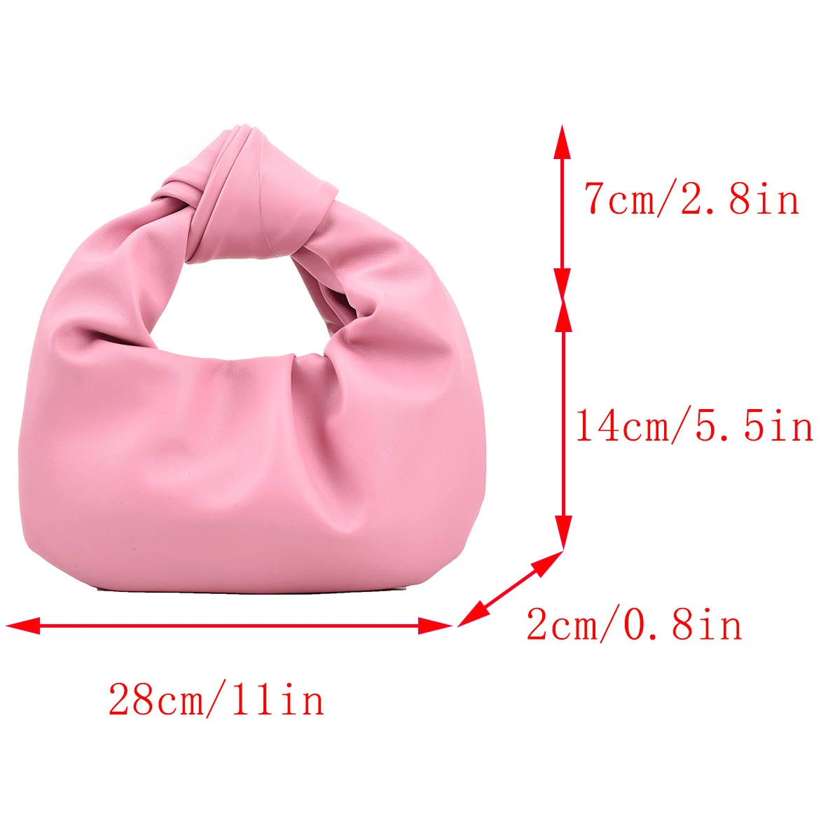 Bolso Hobo de moda 2023, bolso de diseñador de lujo, bolso de mano de marca para mujer, bolso de mano con asa anudada, bolso de mano de cuero Pu verde púrpura para mujer