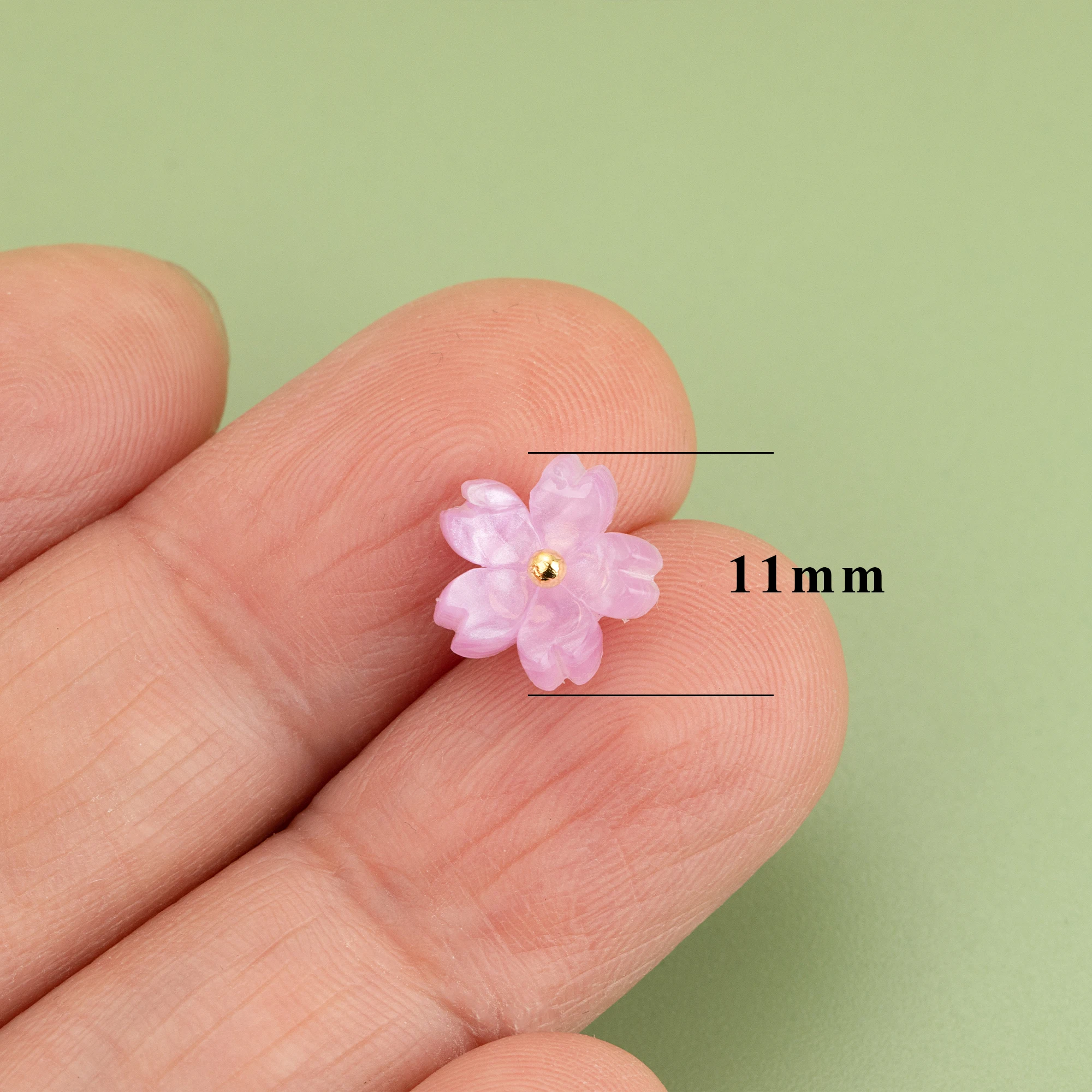 YEGUI,20pcs/lot,MG48,jewelry accessories,acrylic flower,18k gold plated,hand made,charms,jewelry making,diy pendants view 2