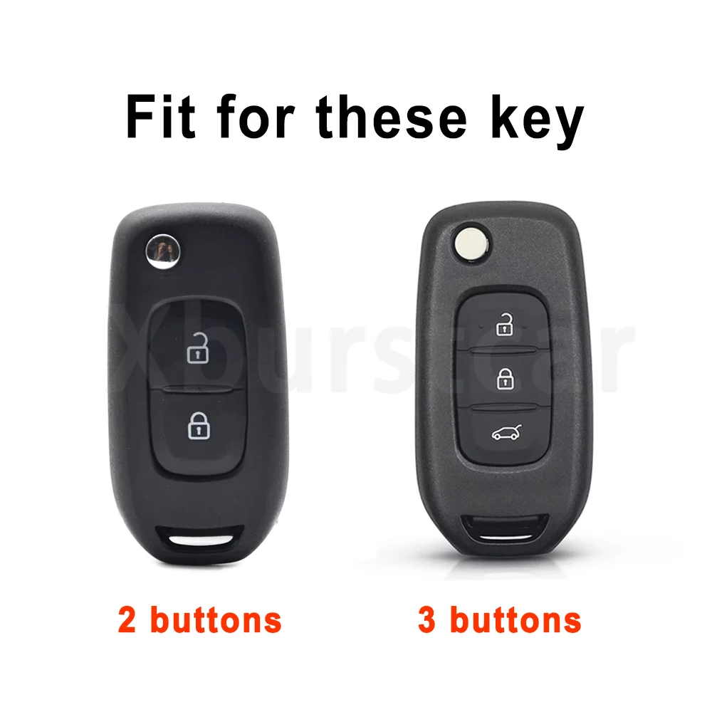 TPU Remote Flip Key Case Fob Shell Cover Holder For Renault Kadjar Captur Symbol Koleos Megane 2016 2017 2018 2/3 Buttons