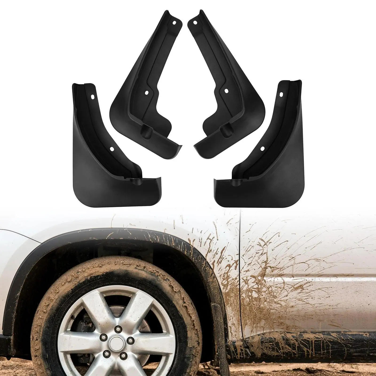 

4Pcs Mudflap Fender Dirt Protection Replacement Mud Splash Guards for Leap Motor B01 2025 Car Vehicle Auto Accessory