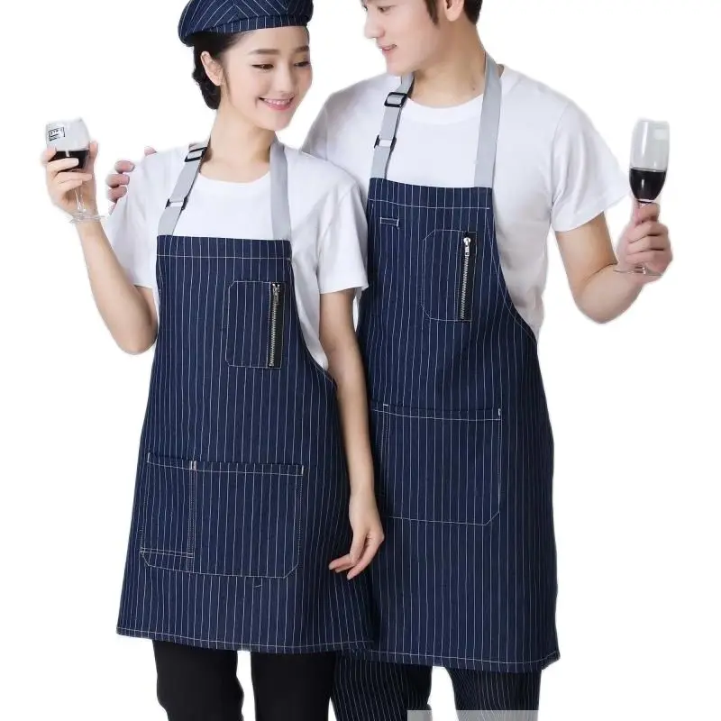 

1 piece jean Chef apron,Food Cooking sushi Kitchen Work Wear,waitress jean apron