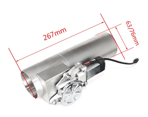 63 mm 76 mm Auspuffrohr, elektronisches Steuerventil aus Edelstahl, schallwechselndes variables Ventil mit Fernbedienung