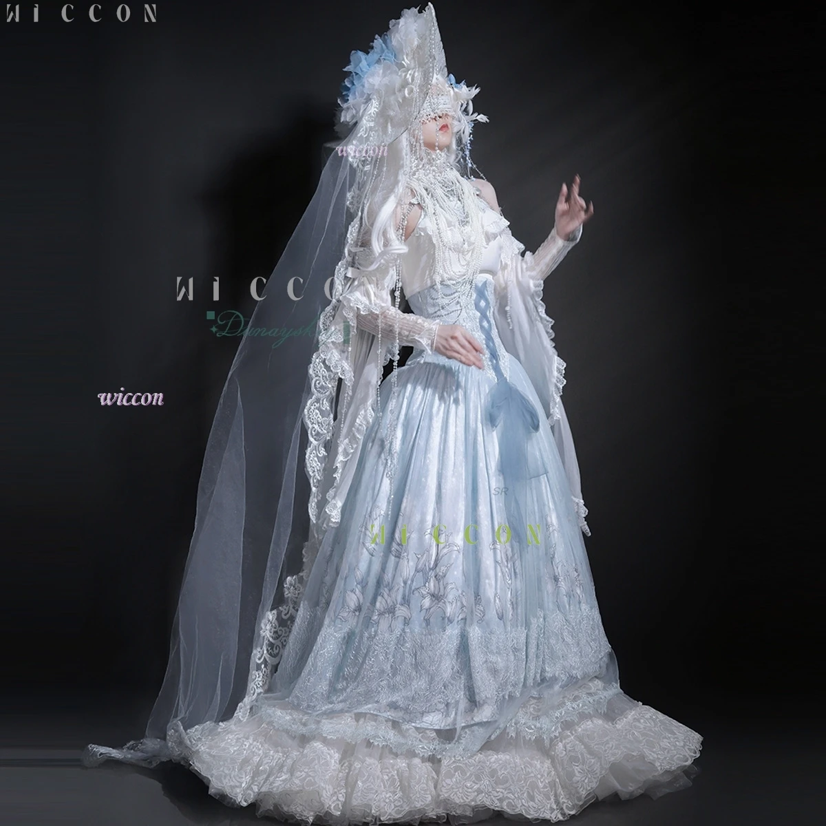 أزياء الهالوين الرائعة لوليتا الجنية الأميرة فستان الزفاف Harajuku نمط مجموعات الحلو بلا أكمام بلوزات الكبار النساء disfraz 209 #5