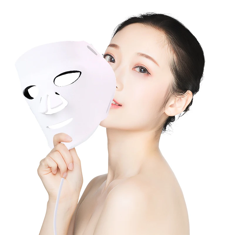 Silicon Therapi Led Infrared Red Therapy Facial Mask Face And Neck And Chest Led Mask