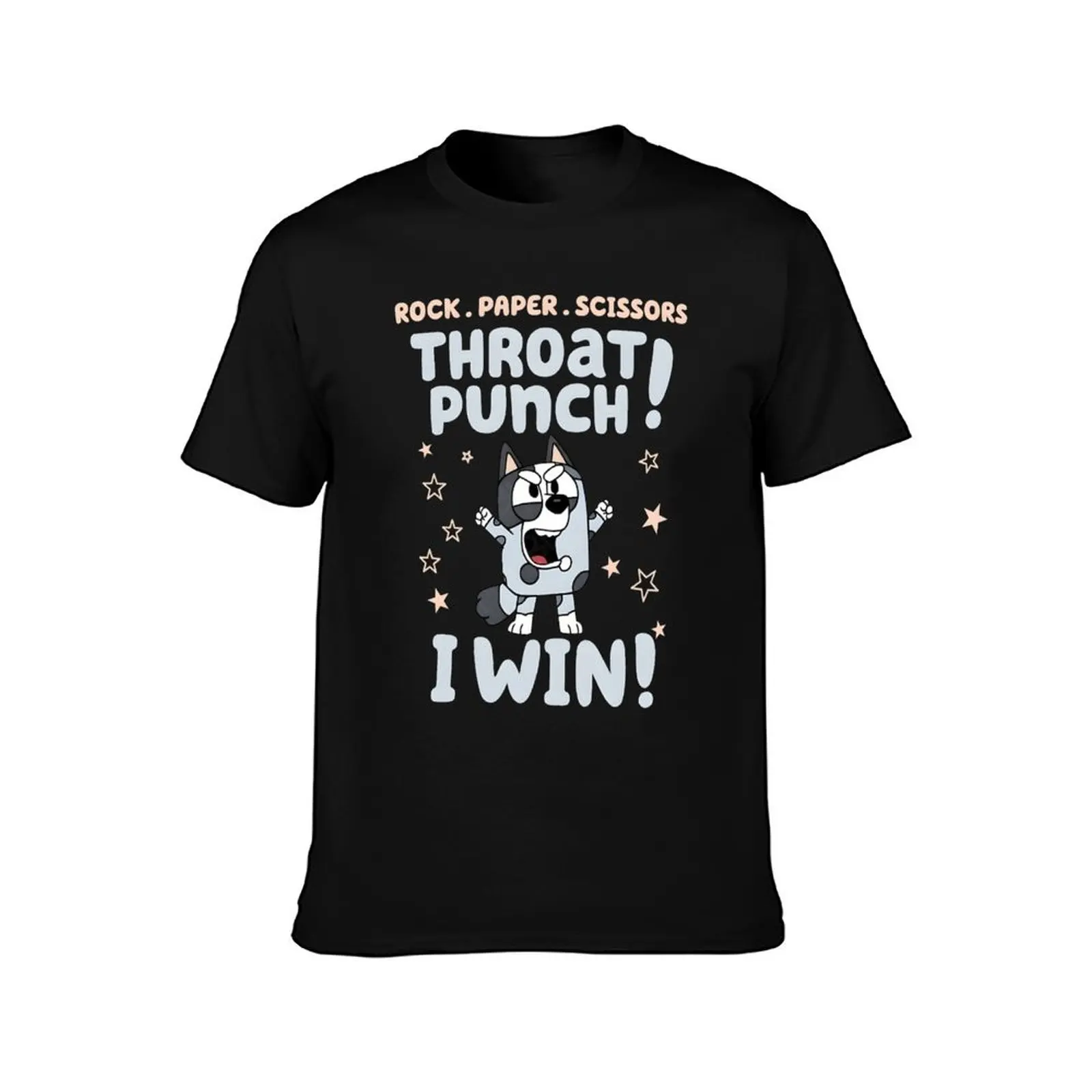 Rock Paper Scissors Throat Punch! I Win! T-Shirt plus size clothes kawaii clothes anime tshirt plus sizes men clothing