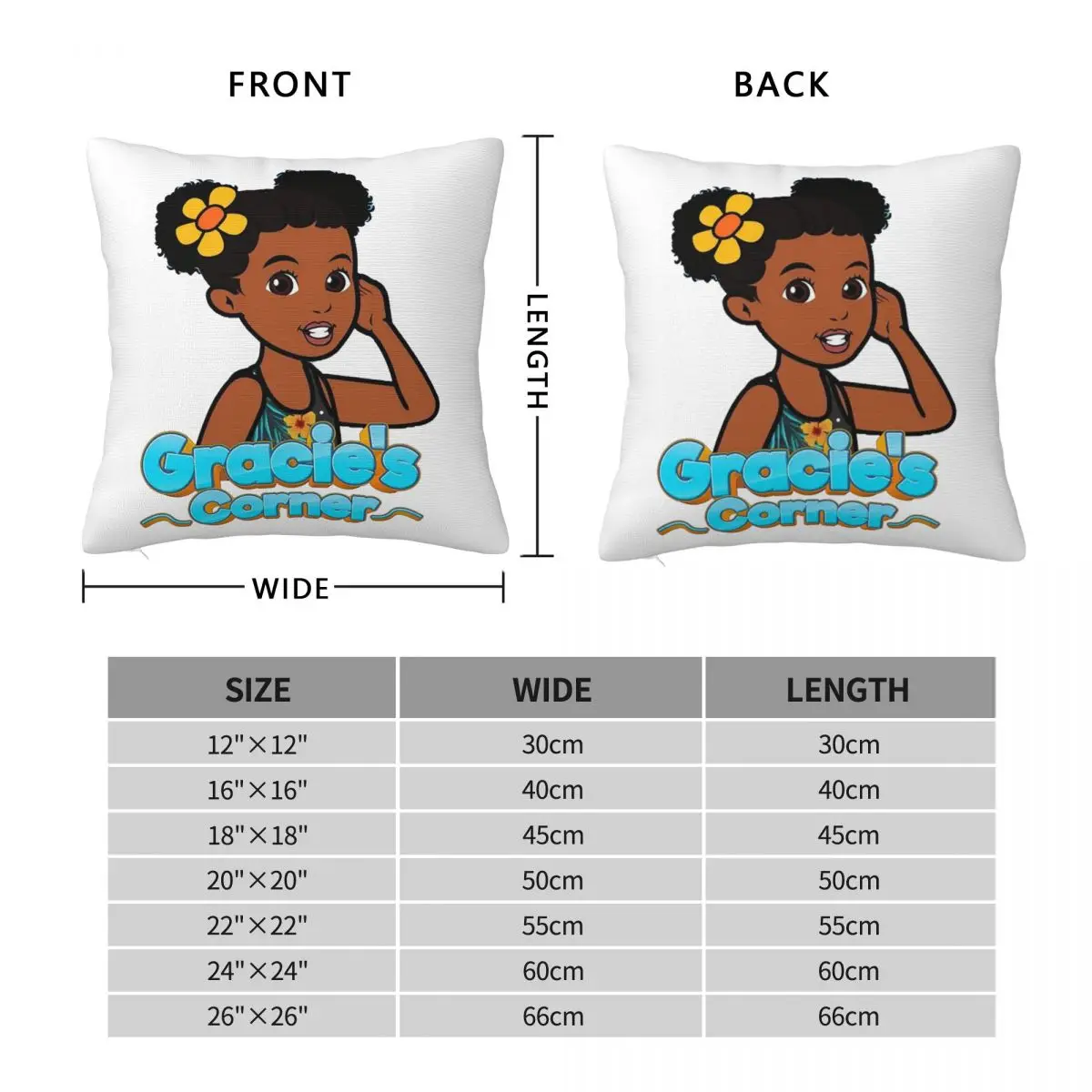 Gracies Family Corner Cute Phonic's Song Square Pillowcase Pillow Cover Cushion Decor Comfort Throw Pillow for Home Car