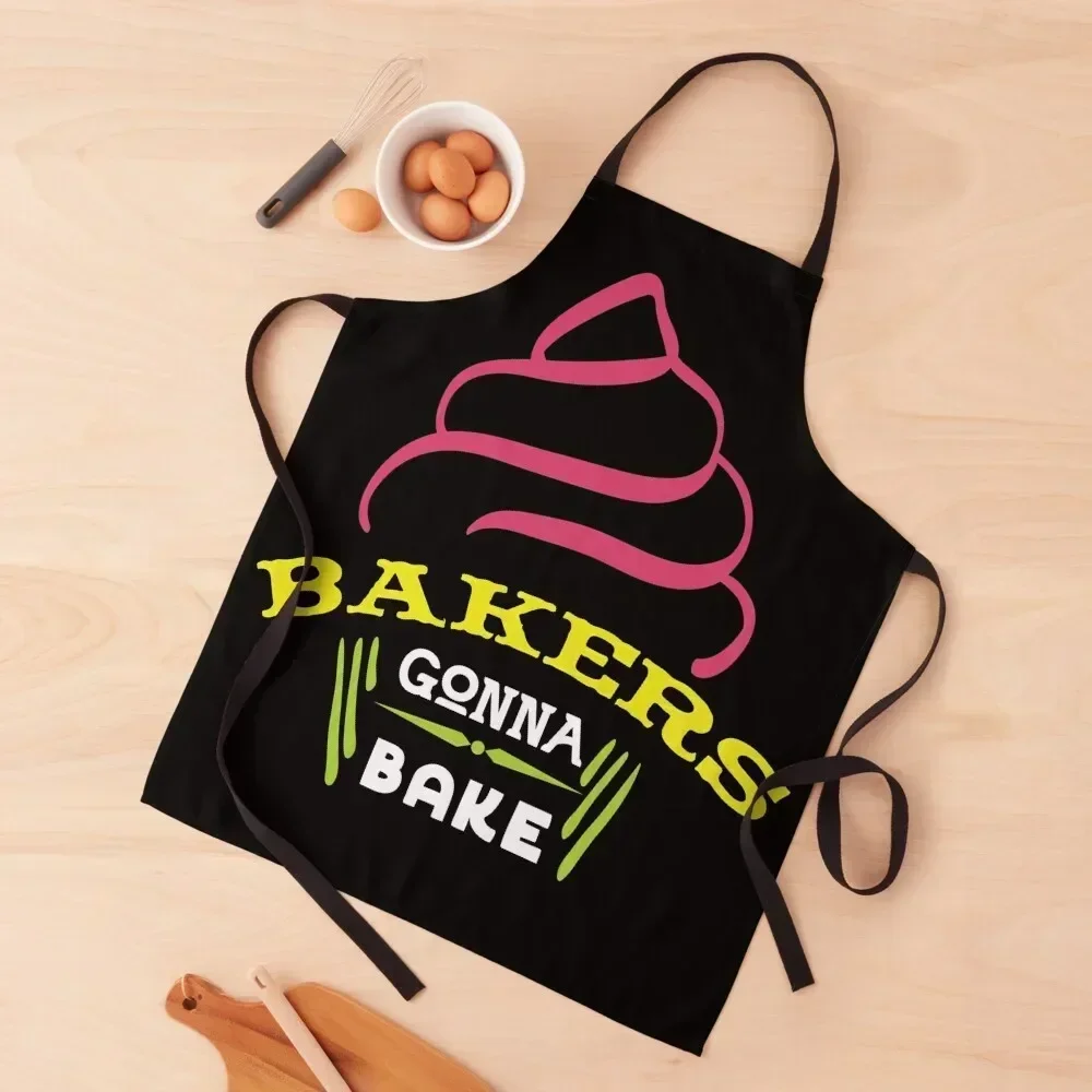 

Bakers Gonna Bake Apron Restaurant Kitchen Equipment Chef jacket men Women Kitchen'S Costume Waiter Apron