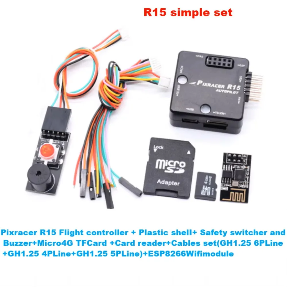 AN Pixracer R15 Autopilot ESP8266 wifi PX4 Pixhawk Flight Controller For FPV Racing RC Drone Quadcopter Multicopter Multirotor