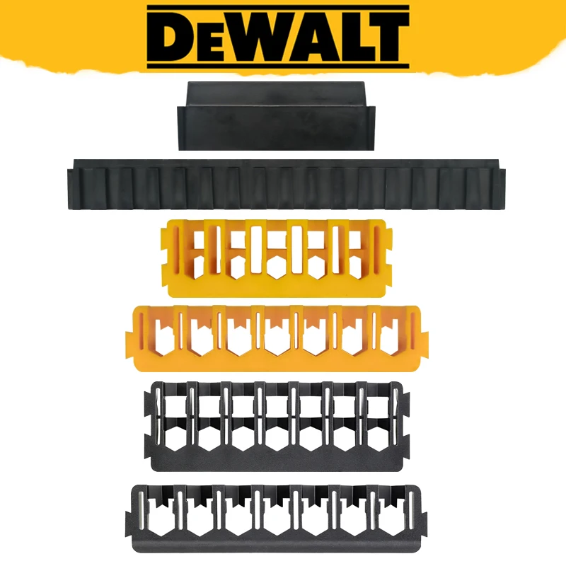 DEWALT Oryginalny uchwyt na wiertła z przegrodami Wielofunkcyjna personalizacja DIY Przechowywanie Plastikowe akcesoria narzędziowe