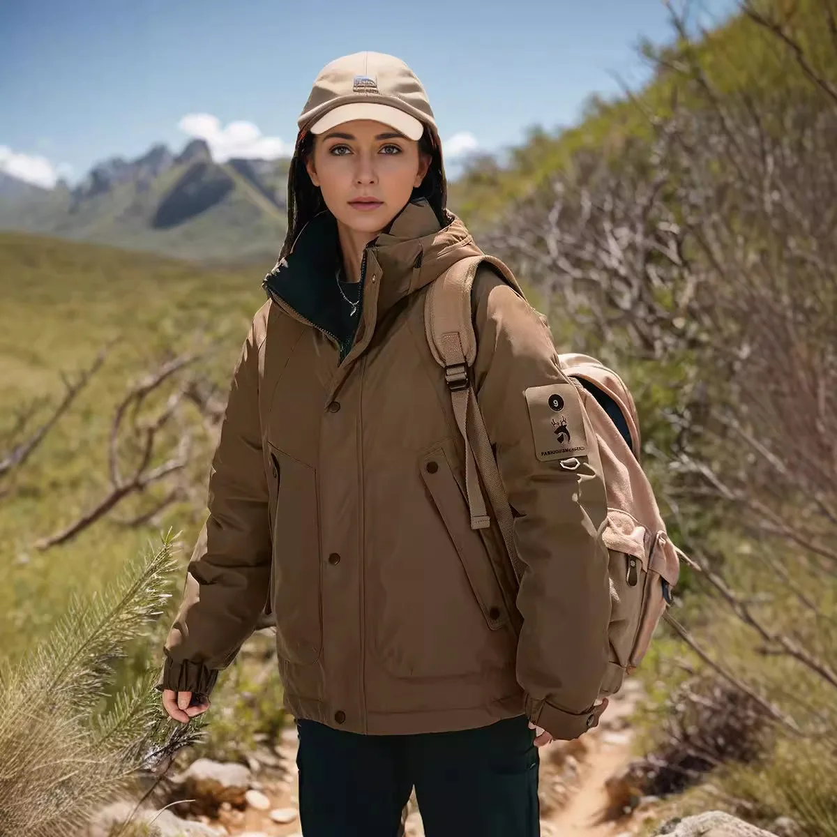 

YJKDYK 2024 Winter Thicken Outdoor Jacket Female Hooded Casual Loose Cotton Jacket Women's Warm Parka Coats Women's Clothing