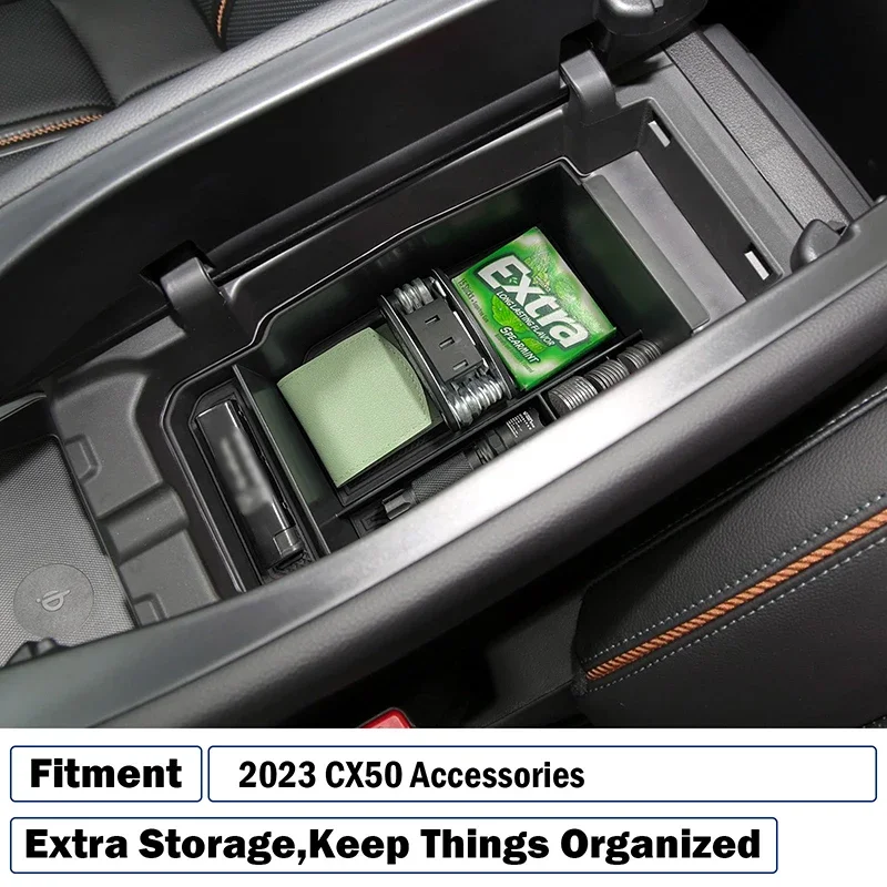 Center Console Organizer Compatible 2023 CX-50 Interior Accessories Armrest Insert Tray Secondary Storage Box For Mazda CX50