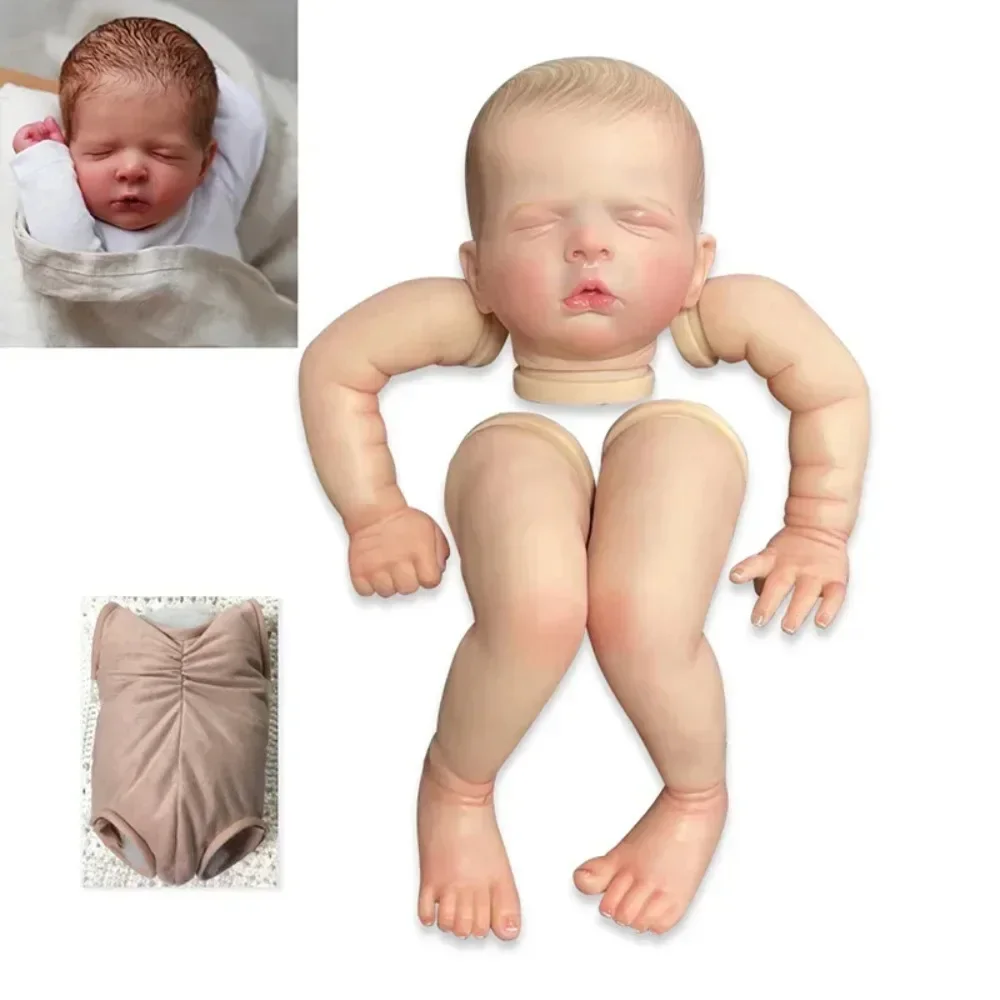 

20inch Reborn Doll Kit Luisa Already Painted Doll Parts with Visible Veins Kit Molde Muñecas Bebê Reborn Juguetes Para Niños