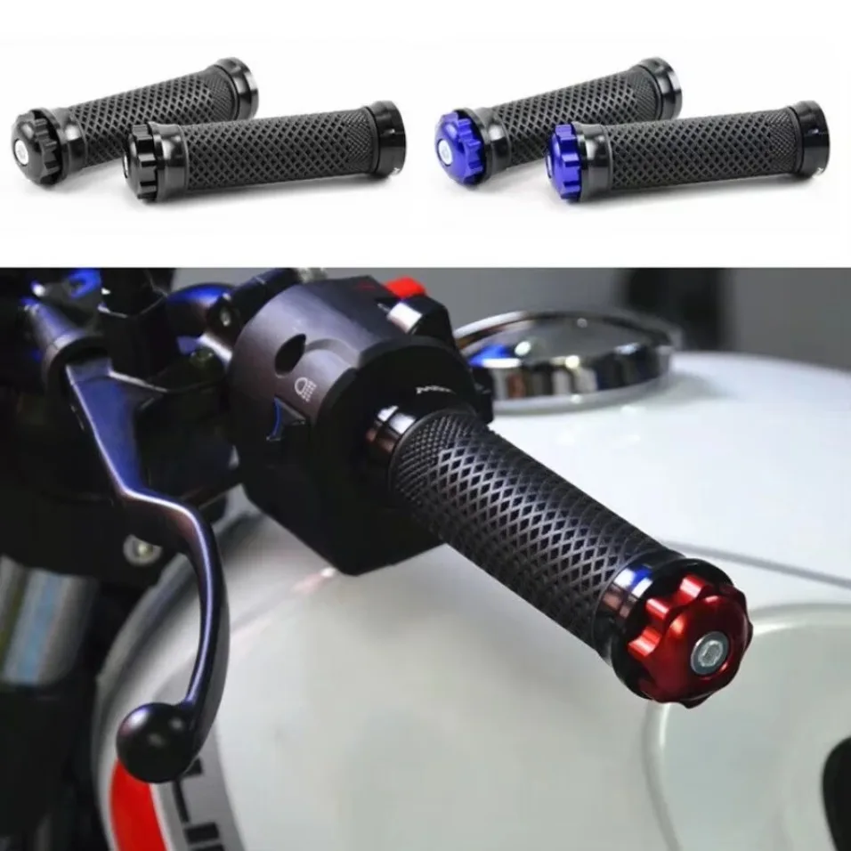 Left&Right Motorcycle Handlebar Hand Grip Soft 7/8