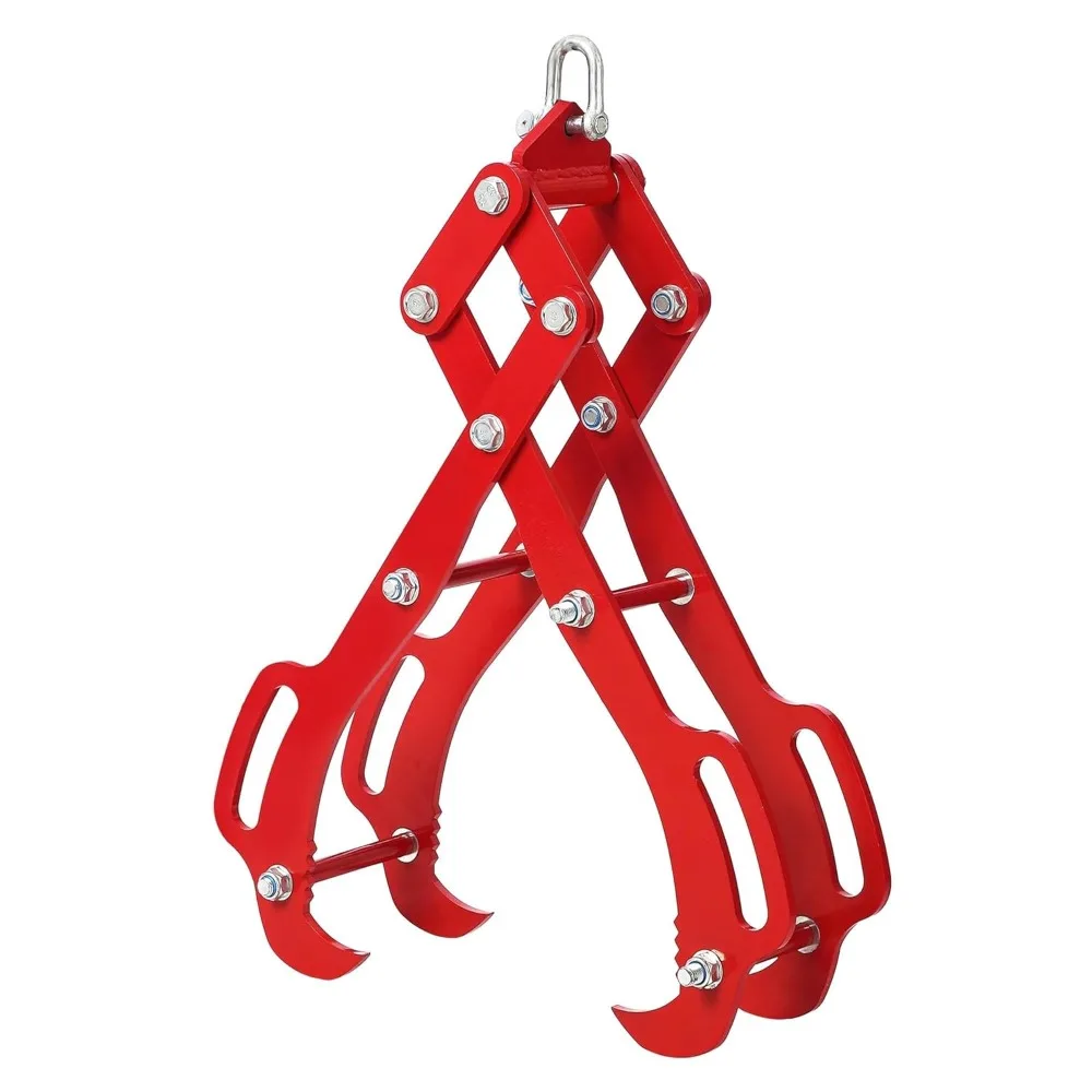 

28 Inch Log Tongs with 4 Claw Grapple for Heavy Duty Timber Handling, 3000lbs Capacity for Tractors and ATVs