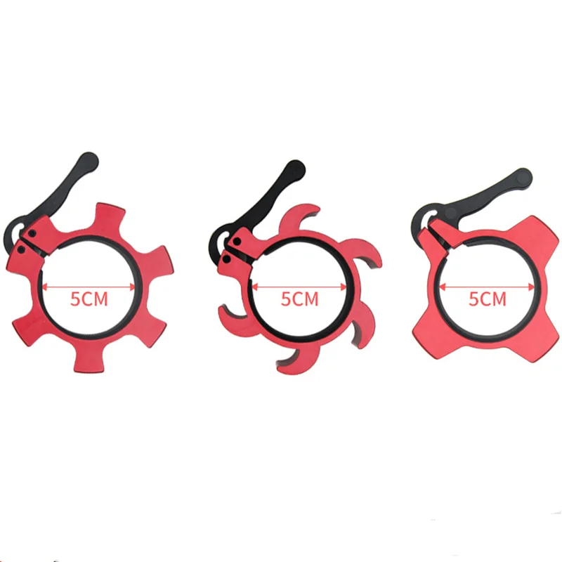 50mm Aluminum Alloy Spinlock Collar Barbell Collar Lock Clips Gym Dumbell Clamp Weight Lifting Lock Fitness Training Accessories