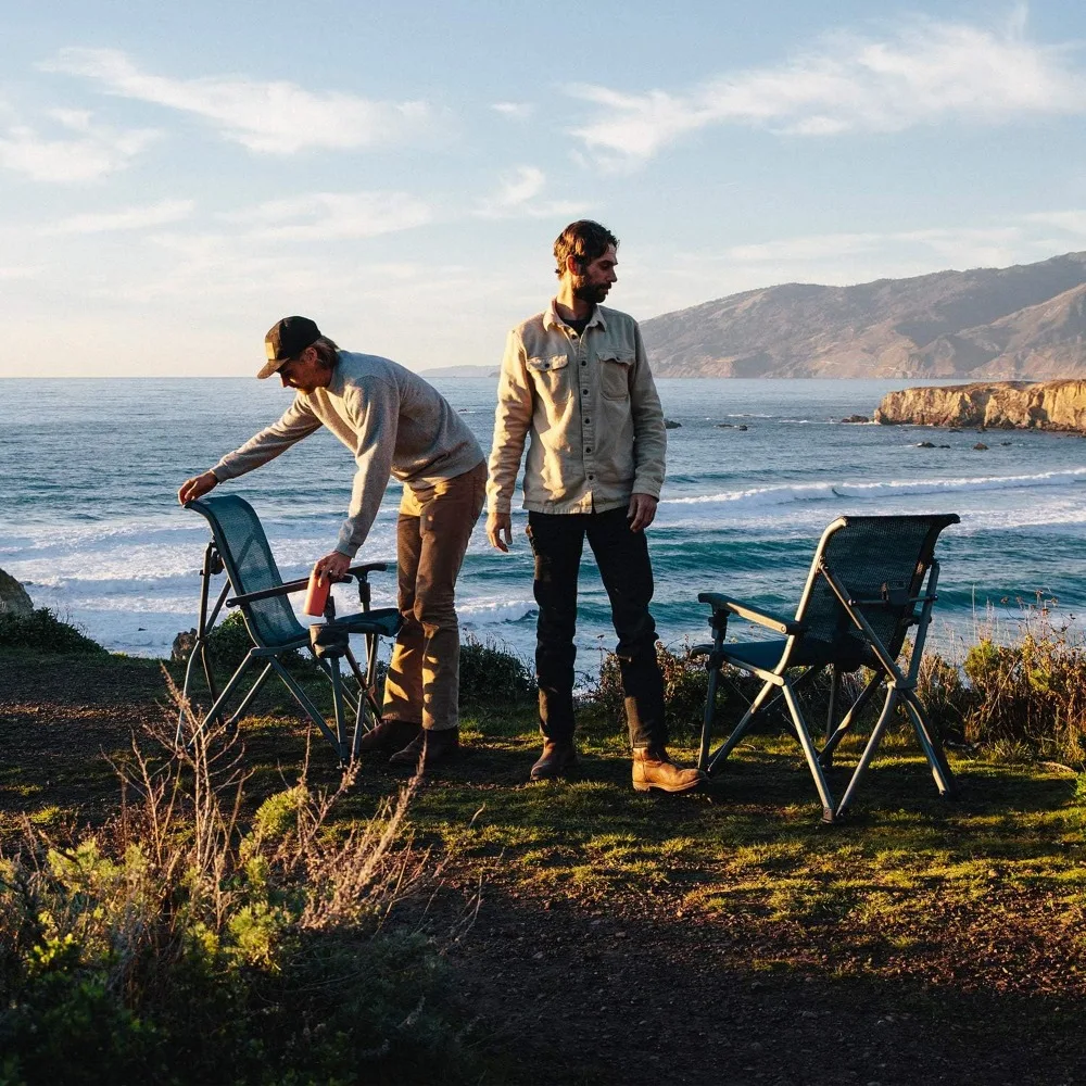 Collapsible Camp Chairs, Portable Chairs with Unrivaled Durability and Hardcore Comfort, Charcoal Outdoor Chair