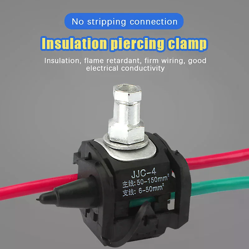 1PC Insulation Piercing Connector 1KV No Peeling Piercing Clamp High Low Voltage Cable Splitter Insulation Piercing Connector