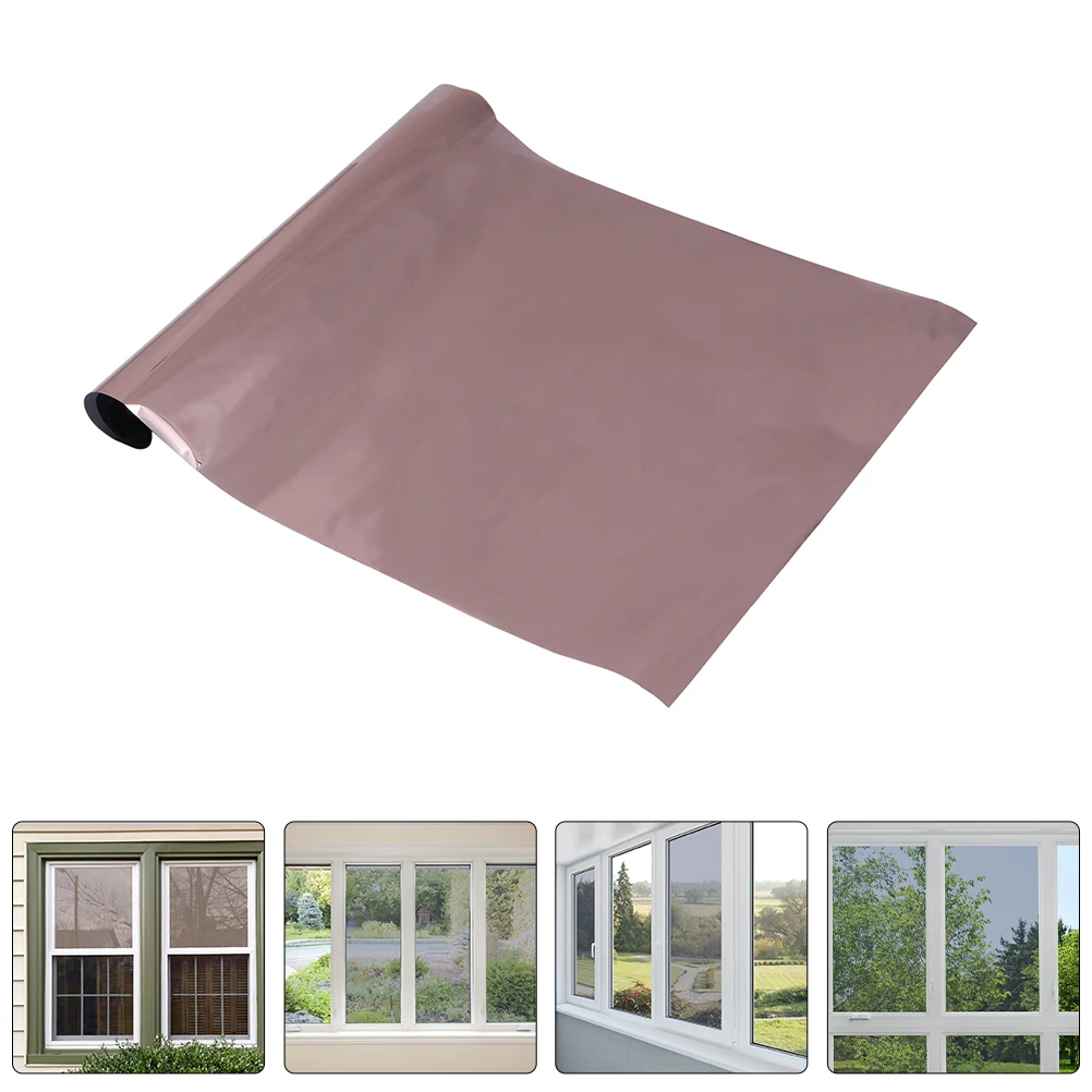 

1 Roll Anti-Uv Window Tinting One Way Privacy Heat Blocking Daytime Glass Film Pet Material Self-Adhesive No Glue Static Cling