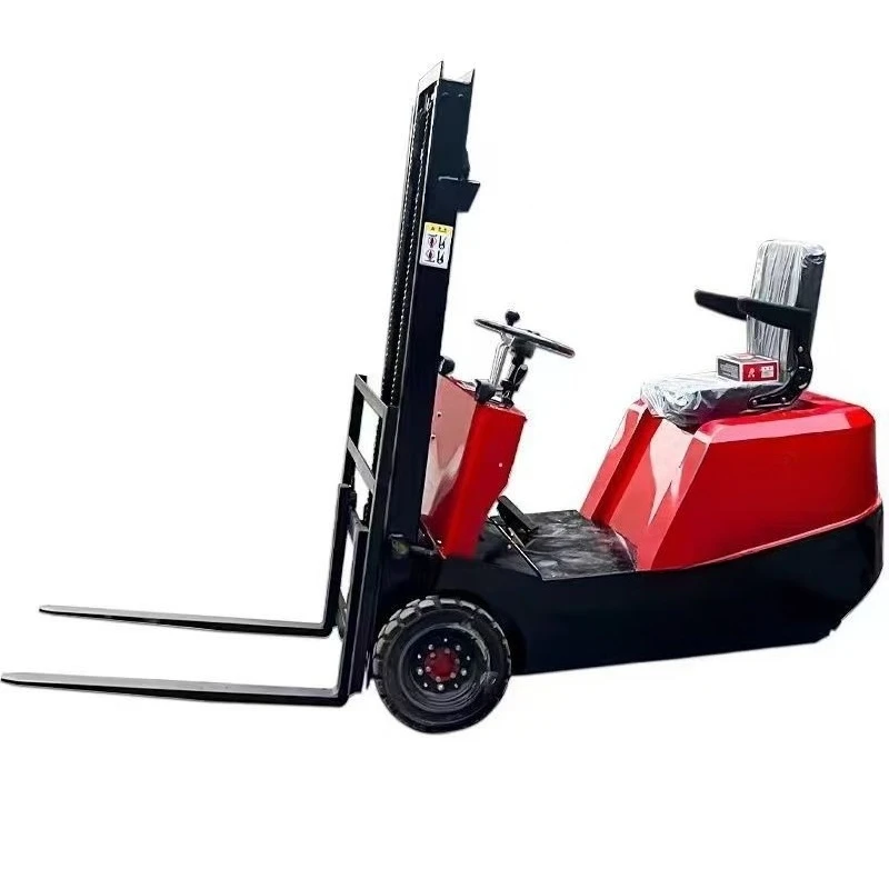 Three-fulcrum electric forklift 0.5 tons handling small hydraulic lifting mini three-wheeled small forklift
