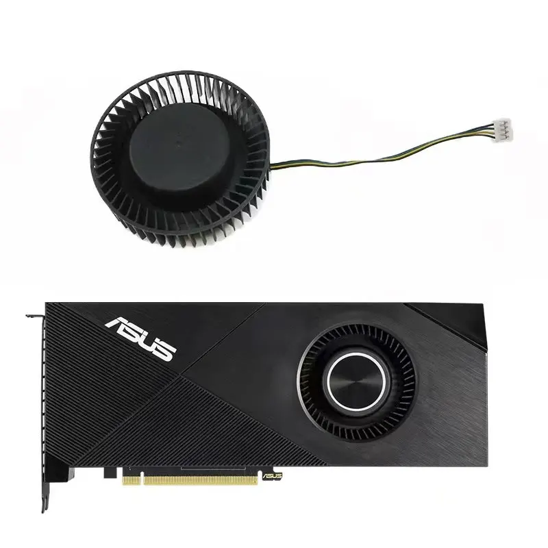 

New RTX 2070 2080 TI GPU Fan 4PIN PLB07525B12HH for ASUS GTX1660 RTX 2060 2070 2080Ti Turbo Graphics Card Cooling Fan