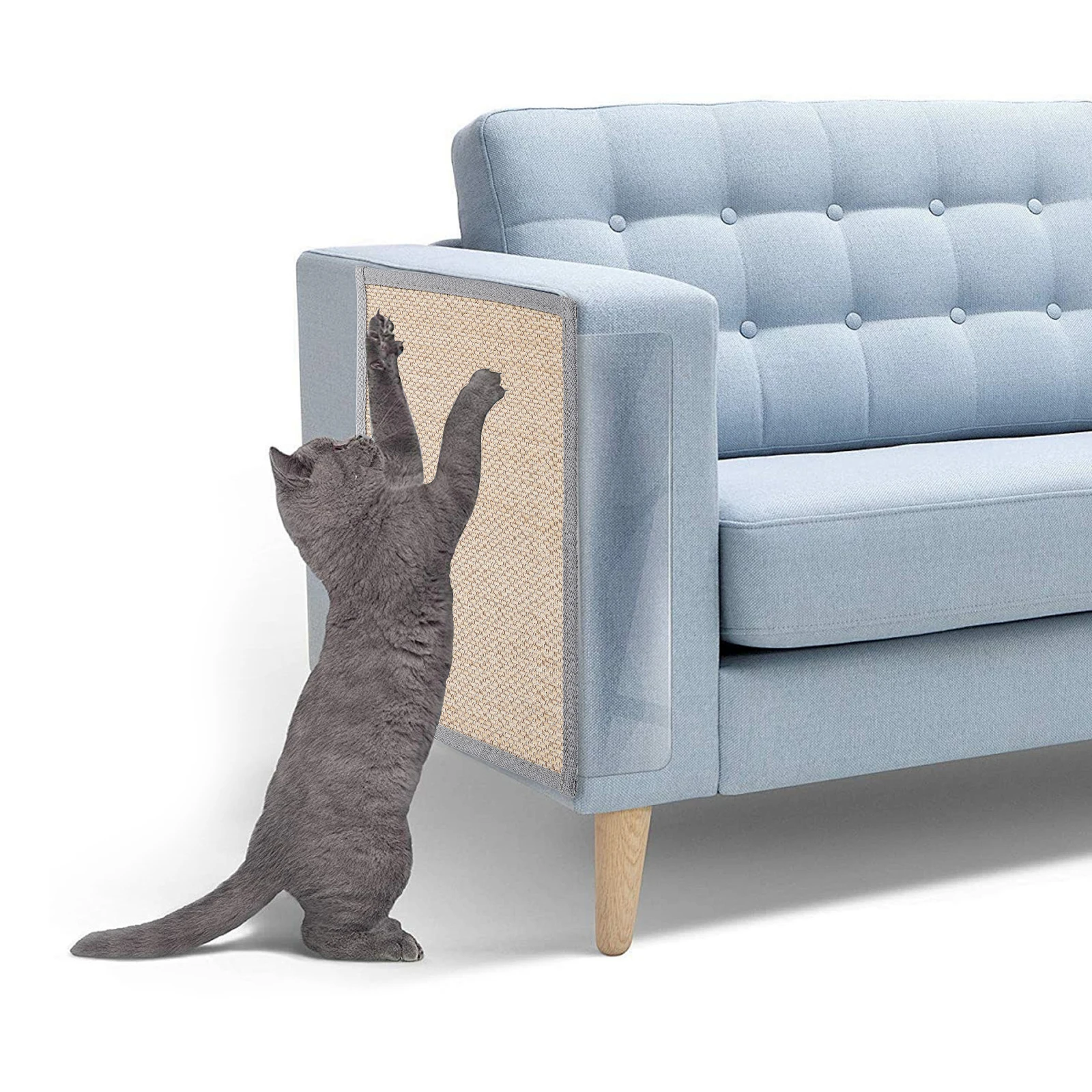 

Cat Scratching Pad for Couch Indoor Use Scratch Resistant Furniture Protection Vertical Standing Play Mat Secure Floor Fixation