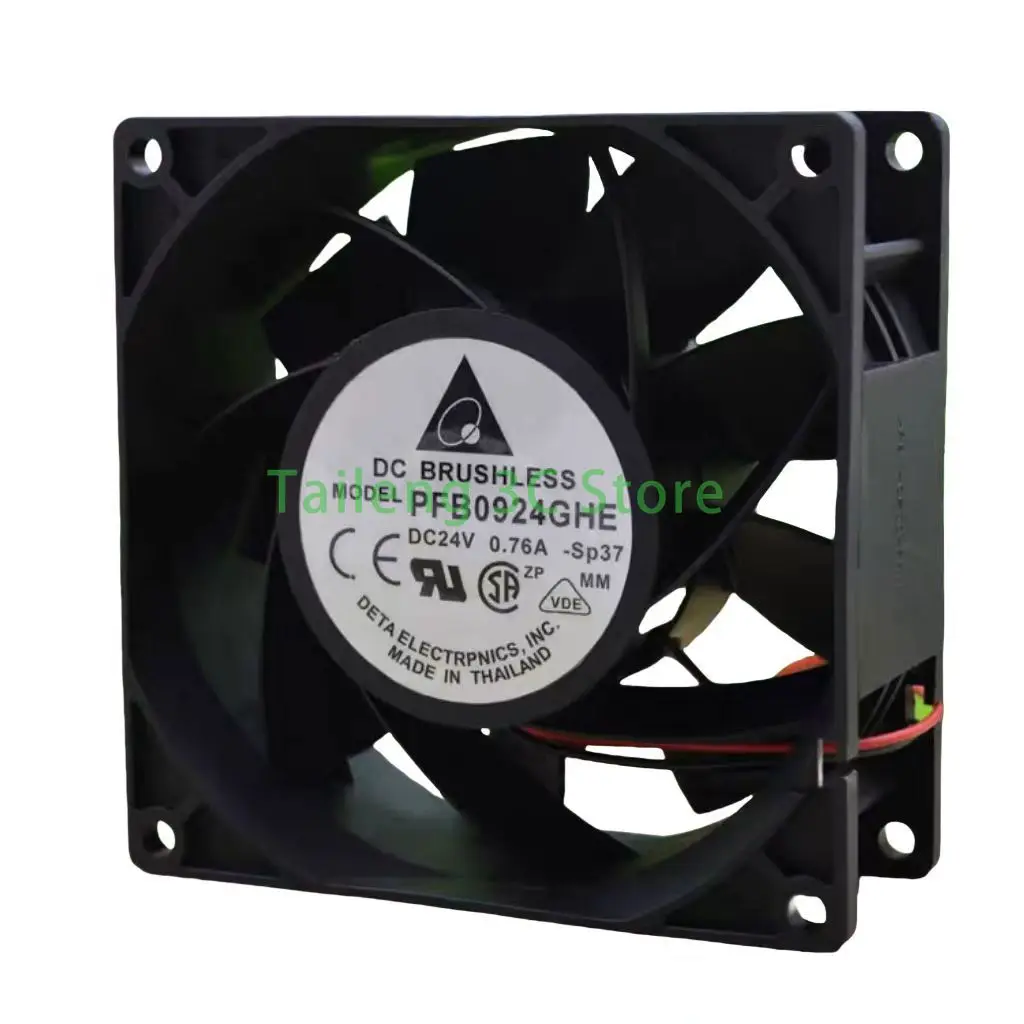 

For Delta Server Cooling Fan PFB0924GHE dc 24V 92mm 90mm COOLING FAN 0.76A 92X92X38mm