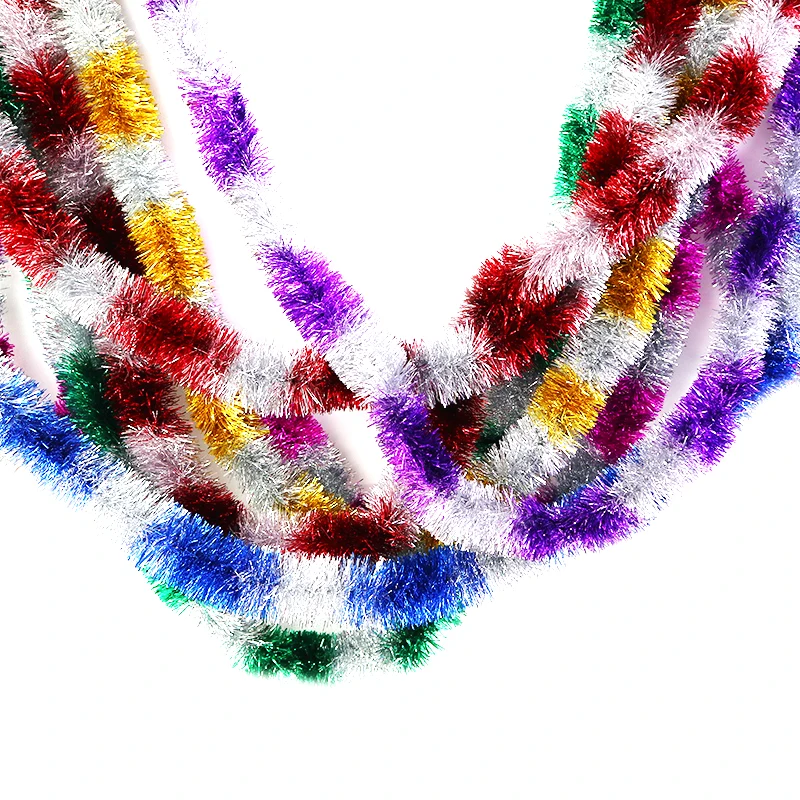 Oropel de Color para decoració - Tinsel Garland Decoration reseña y precio