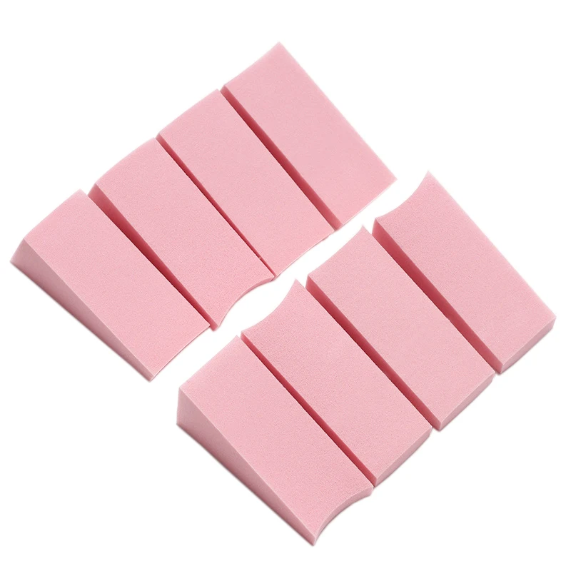 Spugna per trucco color caramello da 8 pezzi per manicure per nail art, strumenti cosmetici per soffio correttore per fondotinta viso