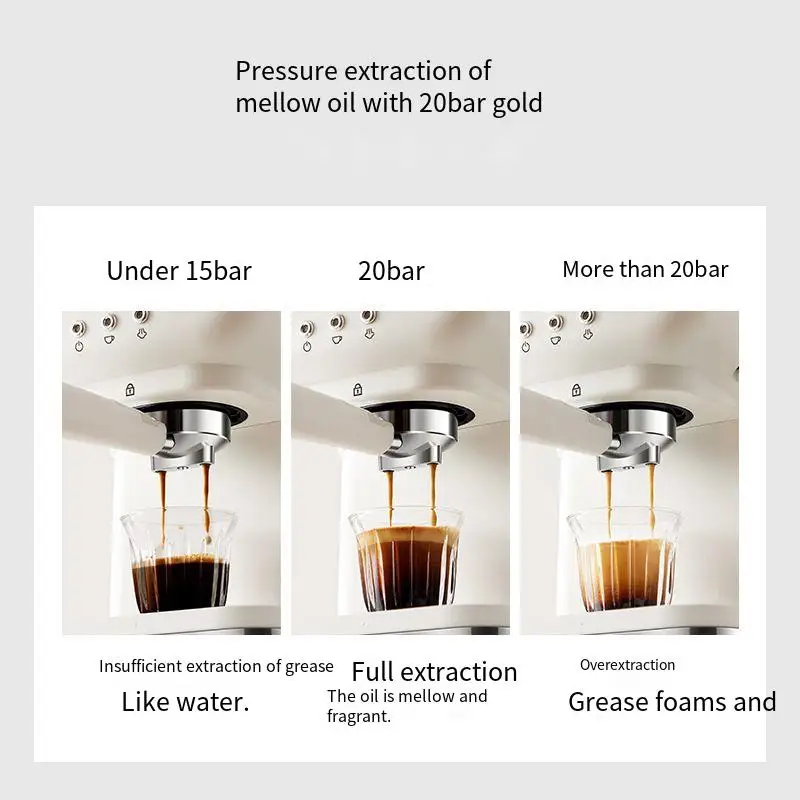 Italian semi-automatic home office high-pressure concentrated steam foaming coffee machine