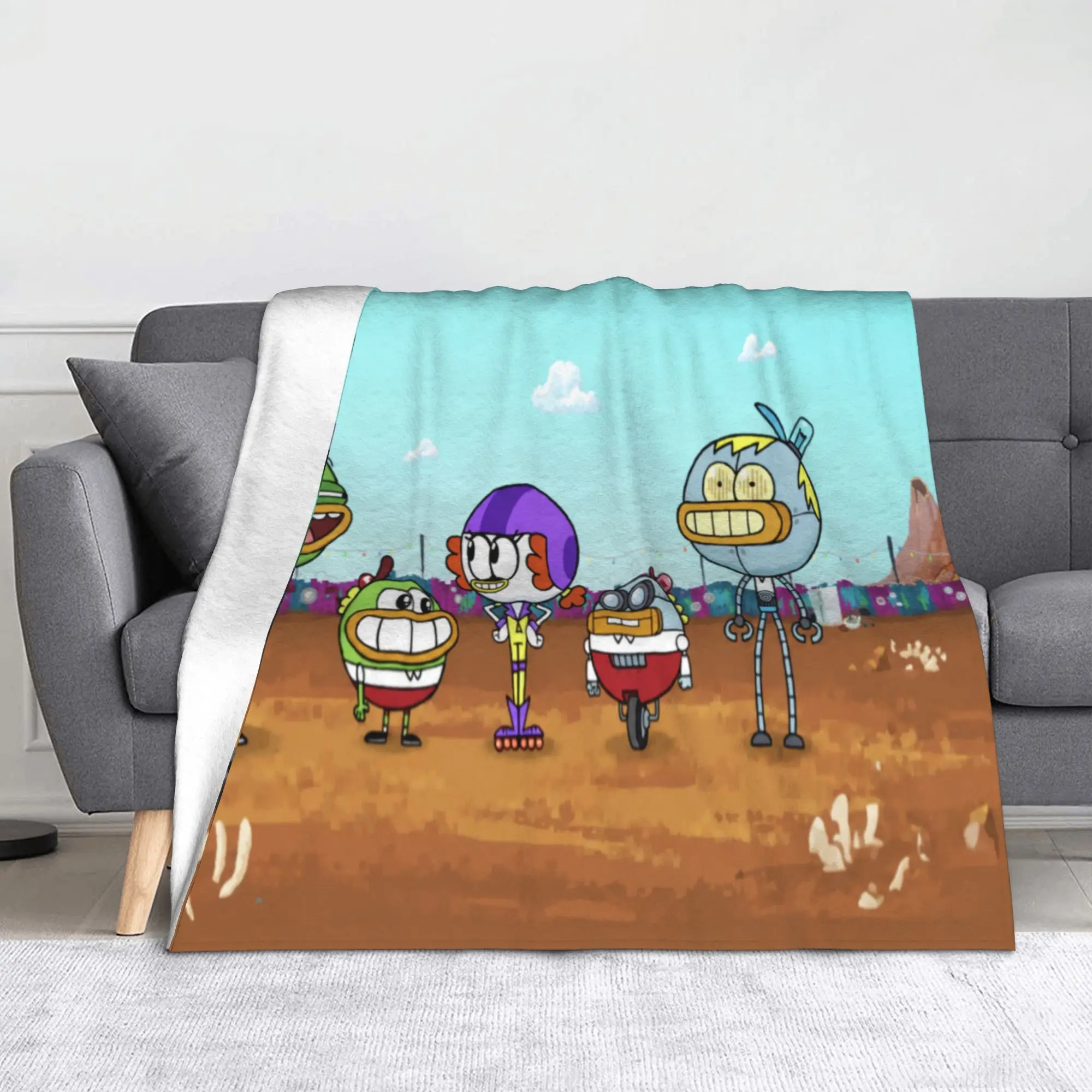Breadwinners cartoon Blanket Fleece  Relax Ultra-Soft Throw Blanket for Bedding Bedding Throws