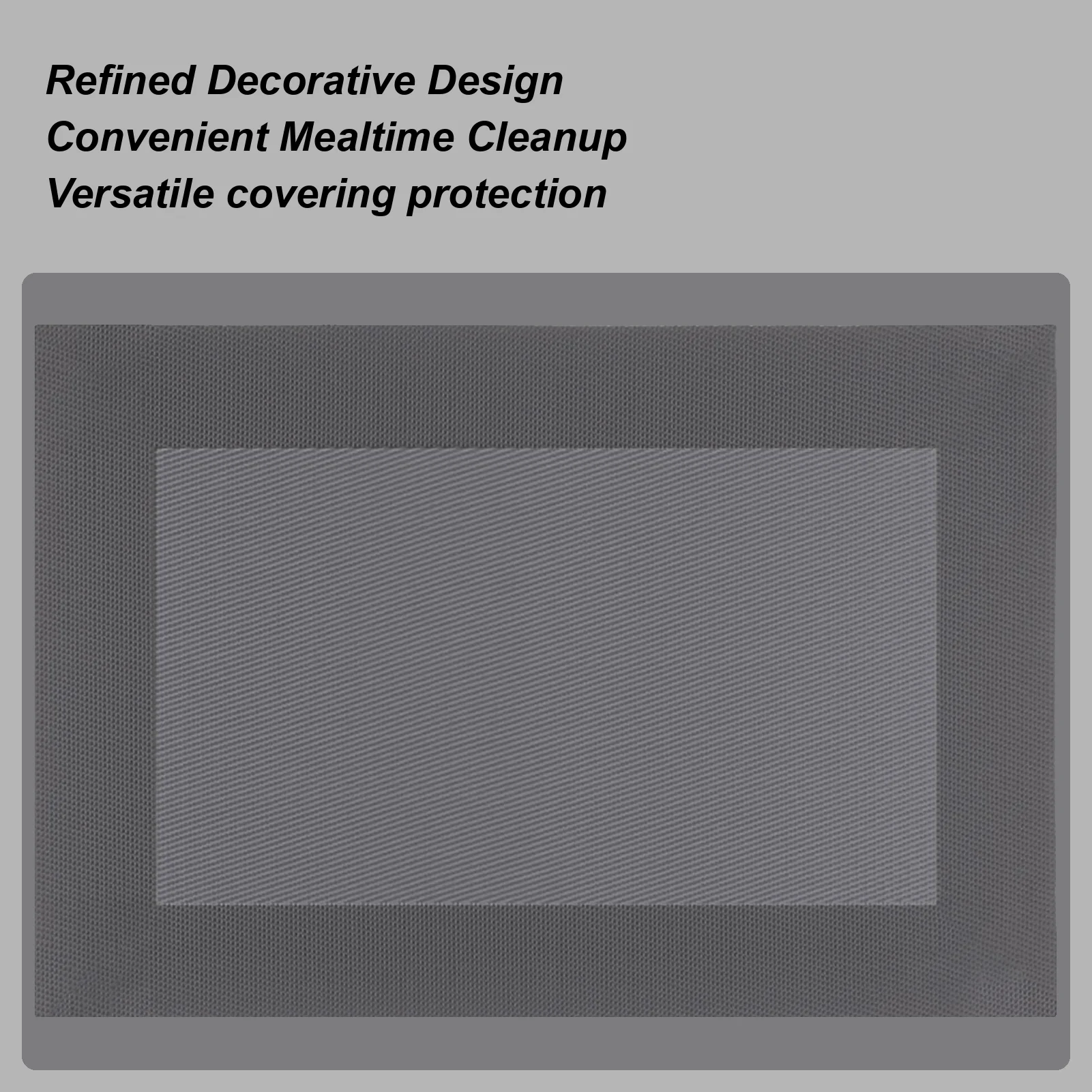 Dining Table Placemat Rustic Rectangle Washable Heat Resistant Placemat Plate Mat For Home Restaurant Tabletop Countertop