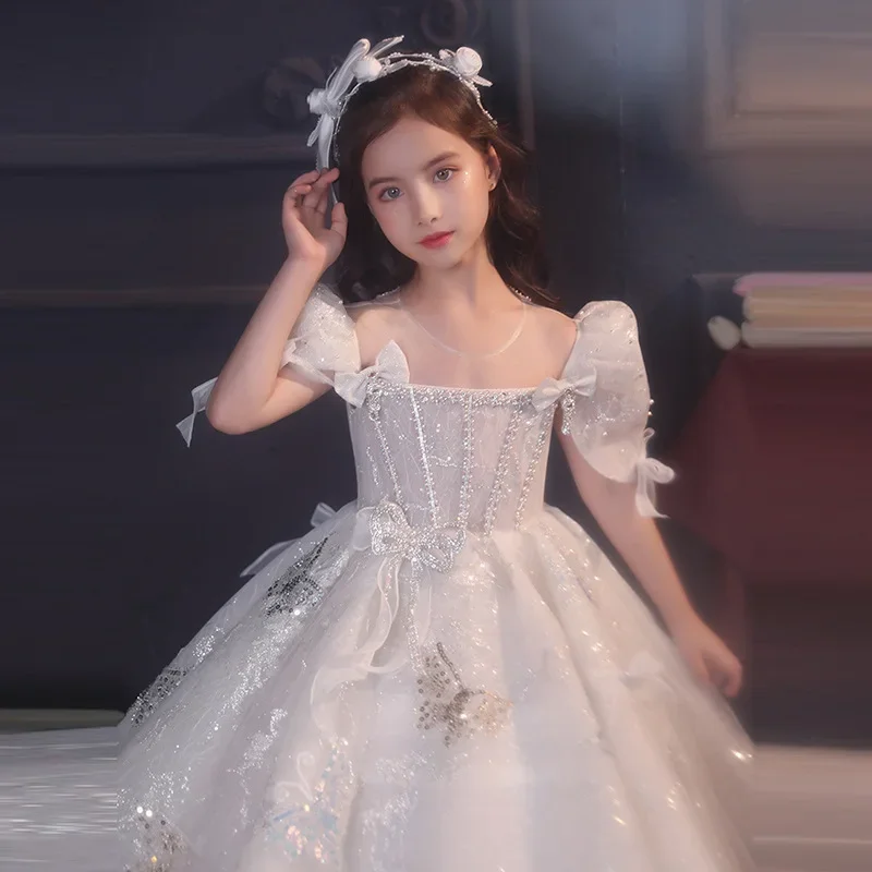

Party Dresses for Girls From 8 to 12 Years Old Gala Dress for Girl Wedding Dresses 2024 Children Clothes Girl Ball Gown Sukienka
