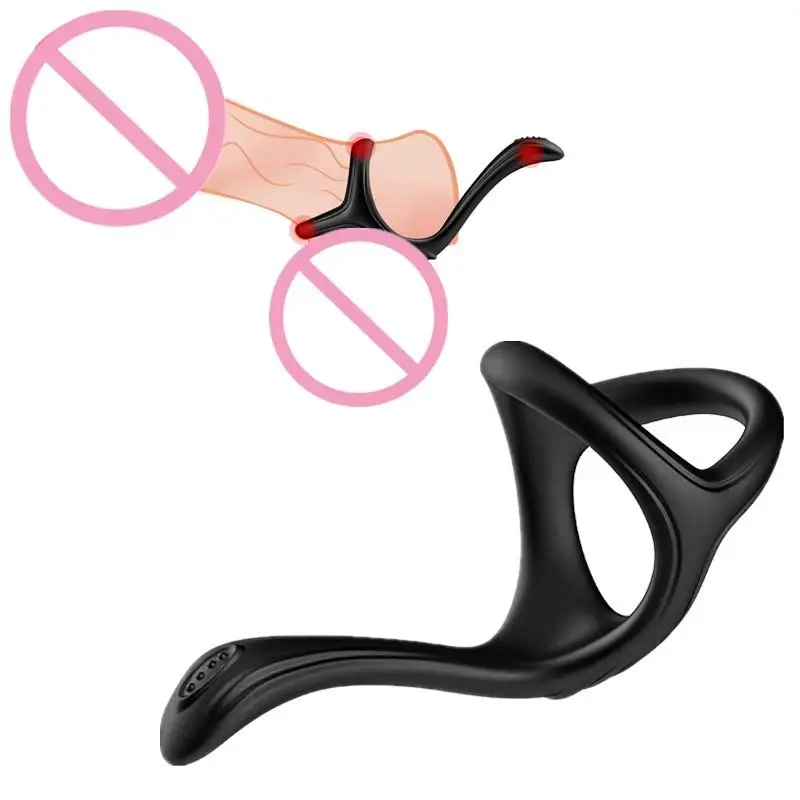 【AD】Reusable Silicone Penis Ring - Newest Design for Delayed Ejaculation & Penis Enlargement, Dick Enlarger Sex Toy for Men view 3