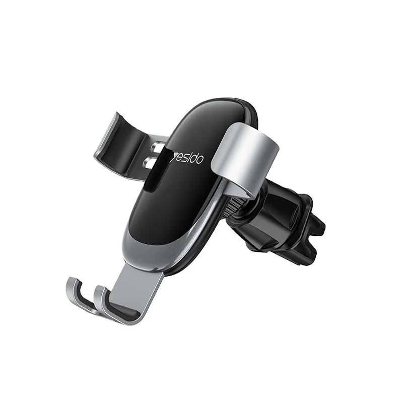 

C122 YESIDO Factory Custom Vehicle Mobile Phone Holder Mount Air Vent Clip Gravity Car Cell Phone Support
