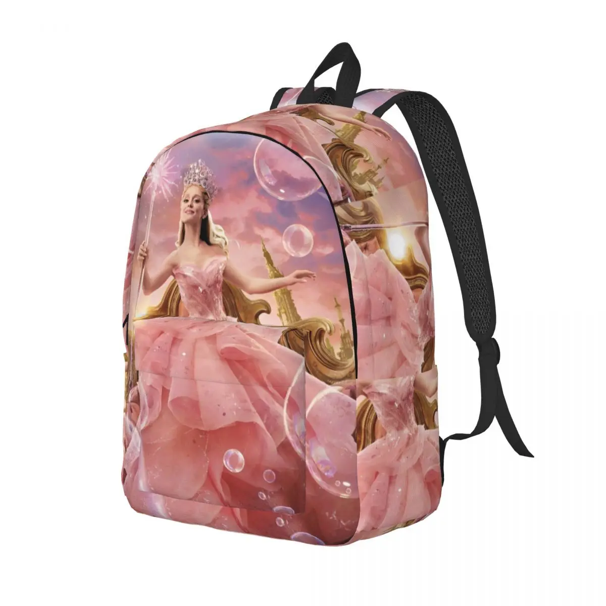 Wicked Elphaba & Glinda Backpack for Kindergarten Primary School Student Movie Bookbag Boy Girl Kids Canvas Daypack Hiking