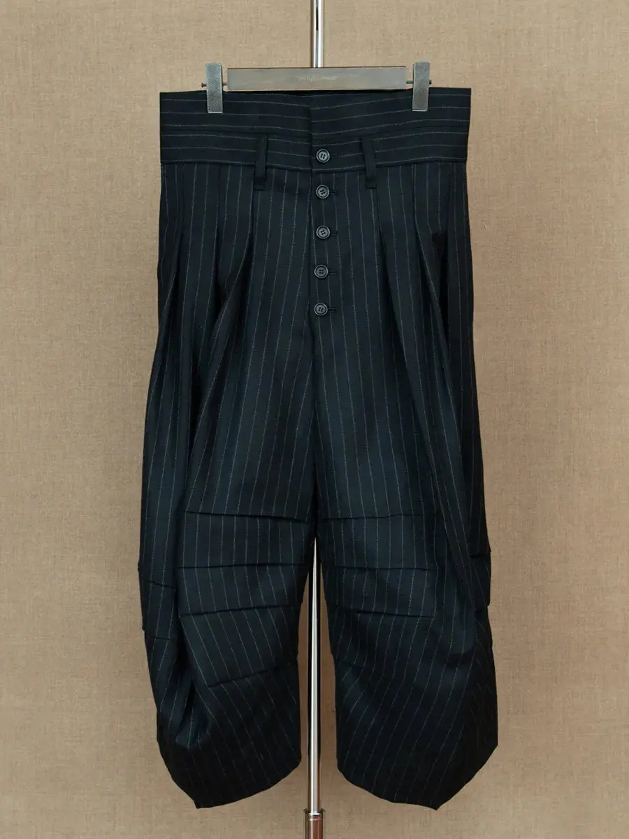 

Cistopher Nemeth Woolen Stripe Casual Loose Men's Pants Knife Wide Leg Trousers Comfortable Casual Faion Youth