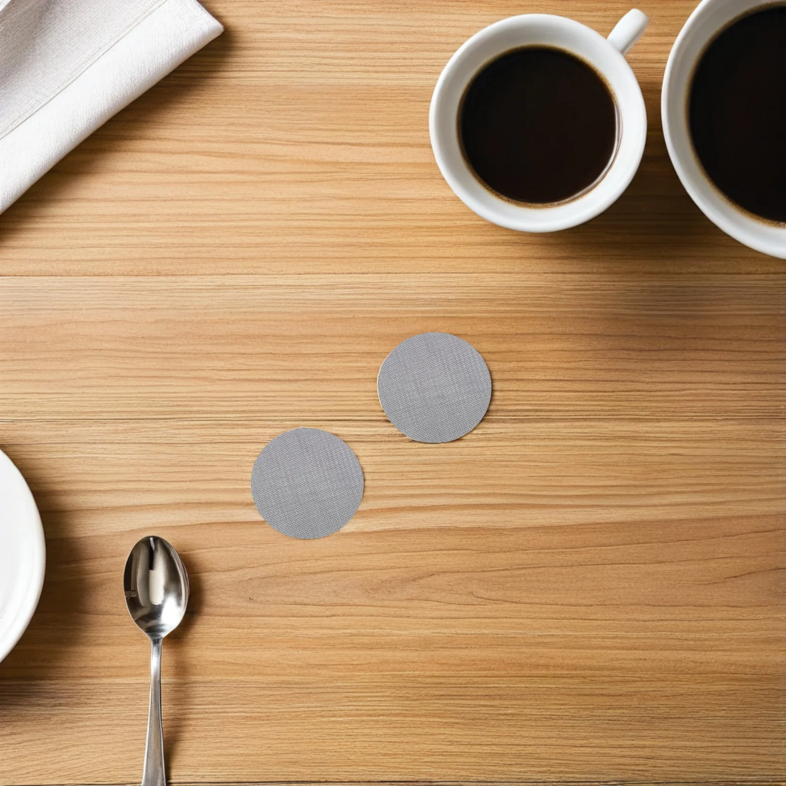 

3 Pcs Espresso Filter Coffee Reusable Portafilter Puck Screen Silver Stainless Steel