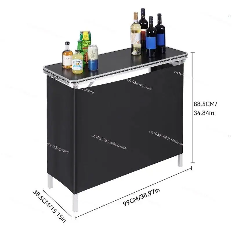 Folding Portable Bar Trade Show Podium, Stall Commercial Retail Display Table Bar Table