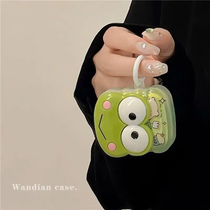 Sanrio Kero Kero Keroppi Airpods 1/2 Kawaii Cartoon Earphone Protective Case Earphone Decoration Confidante Birthday Present