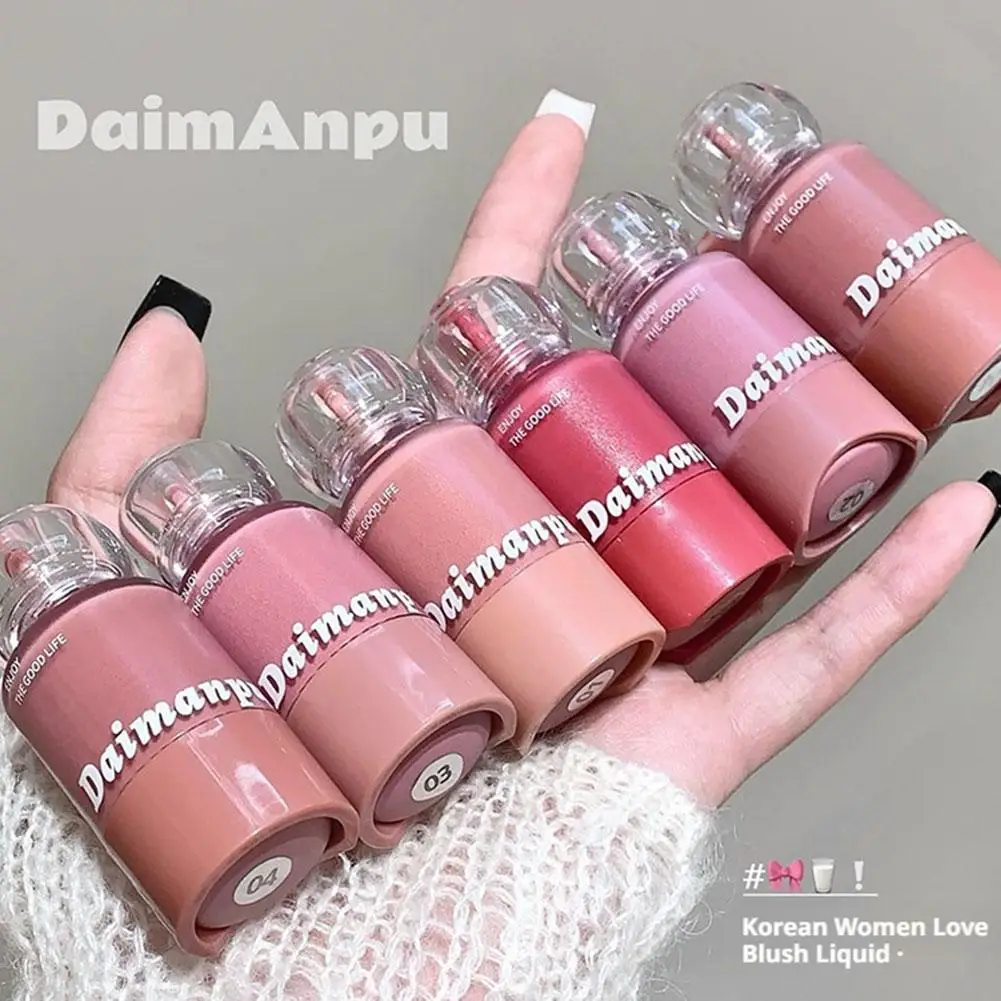 Koreaanse Vloeibare Blusher Lip En Wang Hydraterende Stick Lip Make-up Rouge Natuurlijke Balsem Glans Wang Poeder Blush Crème Gezichts H2U8