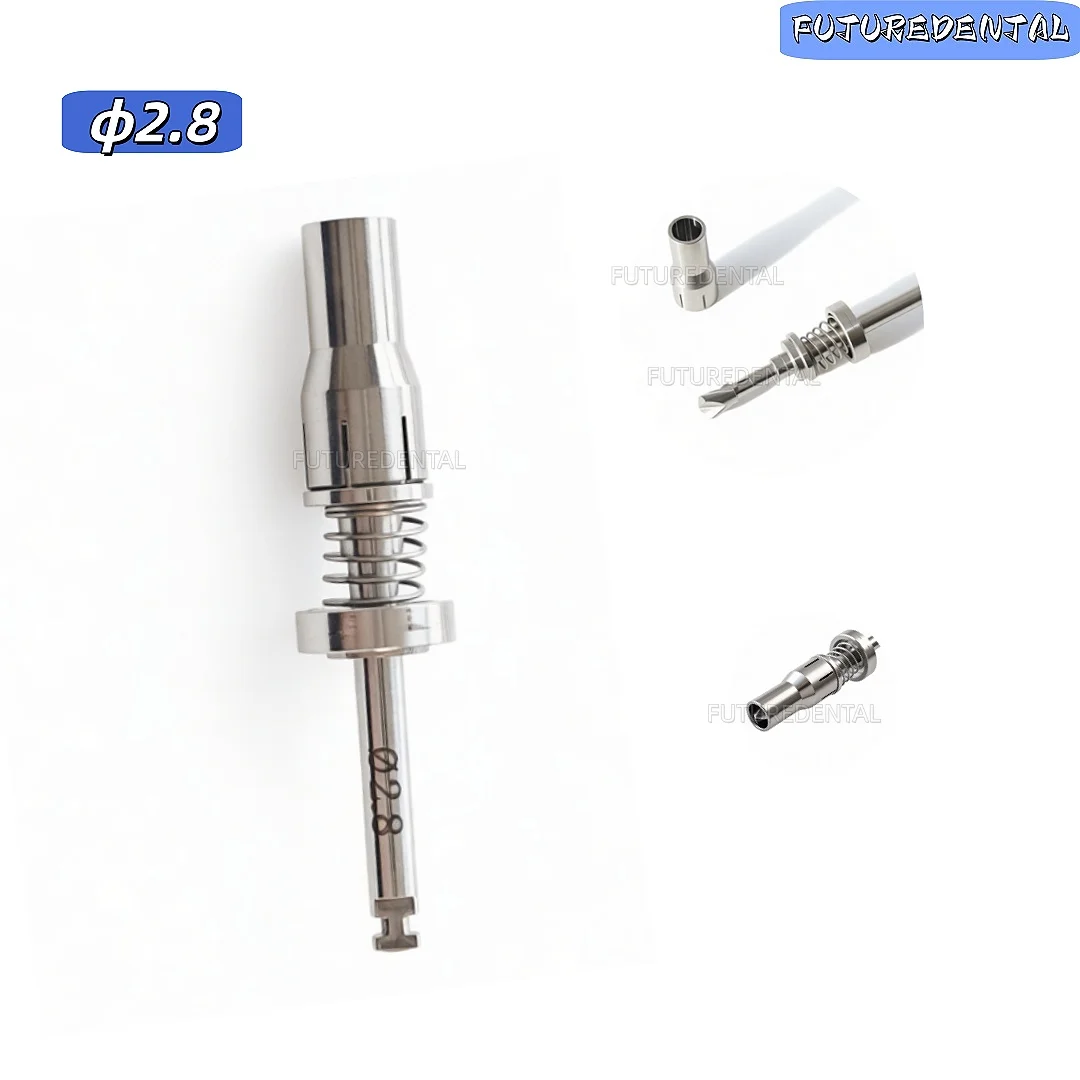 Dental Spring-Loaded Bone Drill Ø2.8 Precision Titanium Surgical Tool Bone Harvesting Socket Expansion Implant Site Preparation