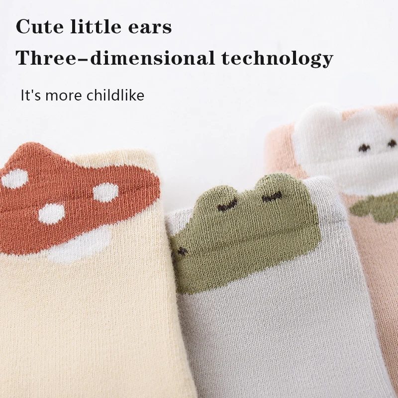 Autumn Winter Baby Floor Socks Cute Cartoon Newborn Socks Soft Cotton Children Socks Non-Slip Indoor Toddler Socks