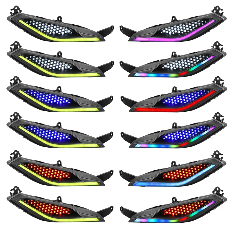 Wholesale Remote Control RGB Colorful LED Motorcycle Headlight With Turn Signal Light For YAMAHA LC135-v2