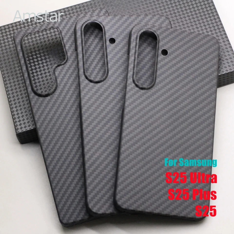

Чехол Amstar из настоящего углеродного волокна для Samsung S25 S24 S23 S22 Plus Ultra Aramid Fiber Galaxy S25 S24 S23 S22 Ultra Cover