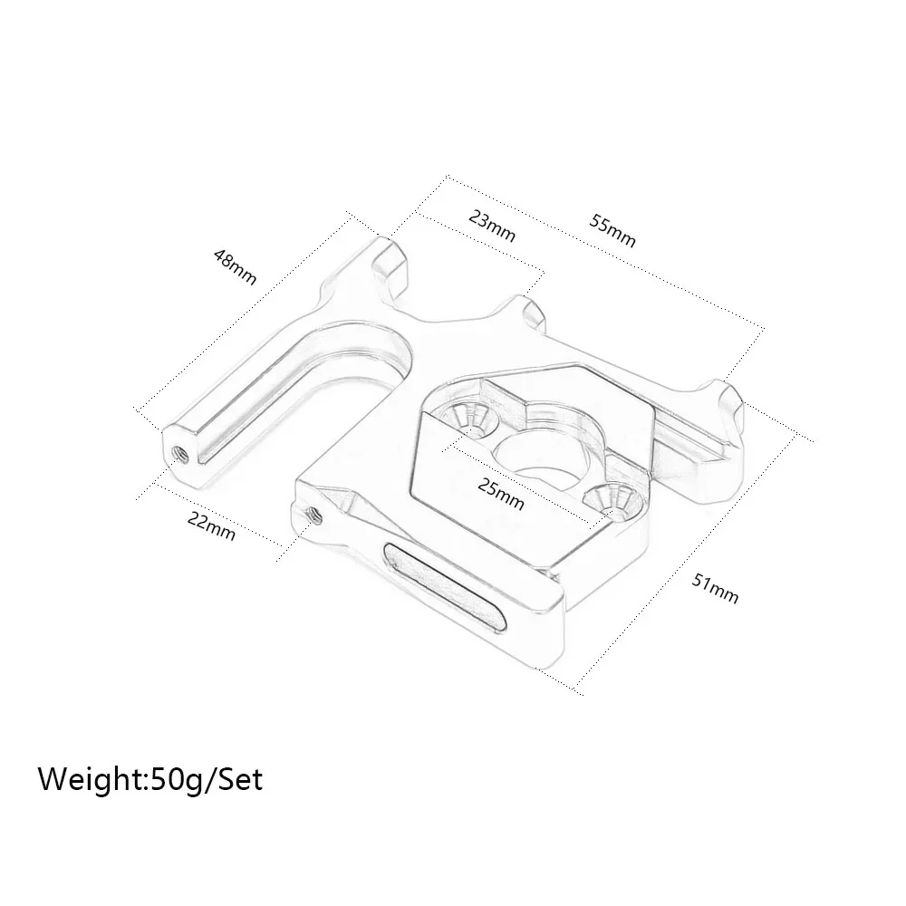 Aluminium Sliding Motor Mount Plate ARA320468 ARA320469 for RC1/8 ARRMA 6S Felony Infraction Kraton Limitless Mojave Accessories