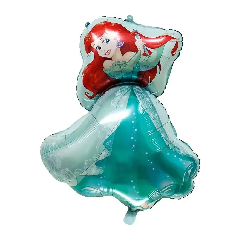 50Pcs Cartoon Princess Foil Balloons Snow White Elsa Bella Ariel Baby Shower Inflatable Helium Globos Kids Birthday Party Decor