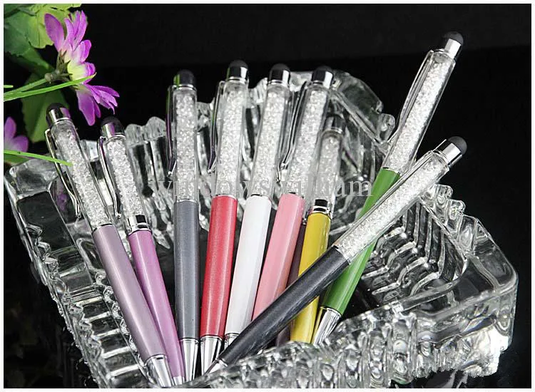 Imagem -06 - Lot Personalizado Caneta de Cristal Caneta Stylus Caneta Touch Screen Capacitiva para Iphone Suporte Logotipo da Impressão Atacado 20 Pcs