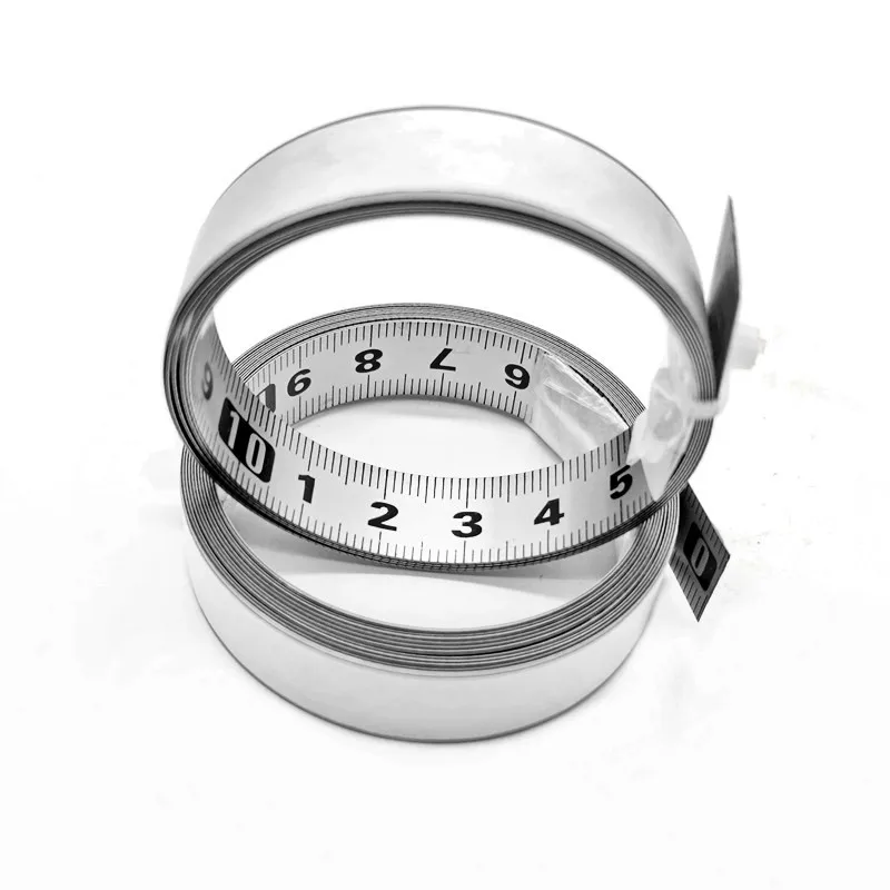 1-5m Stainless Steel Miter Track Tape Measure Self Adhesive Metric Scale Ruler Rust-Proof Durable And Wear-Resistan Ruler