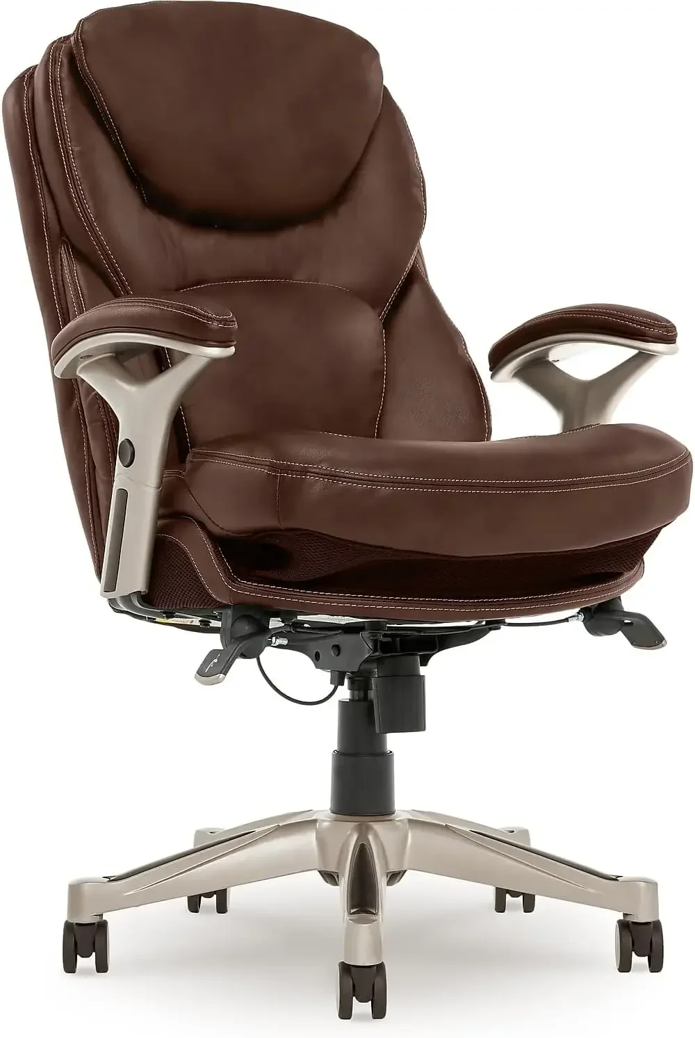 Ergonomic Executive Office Chair Motion Technology Adjustable Mid Back Design with Lumbar Support