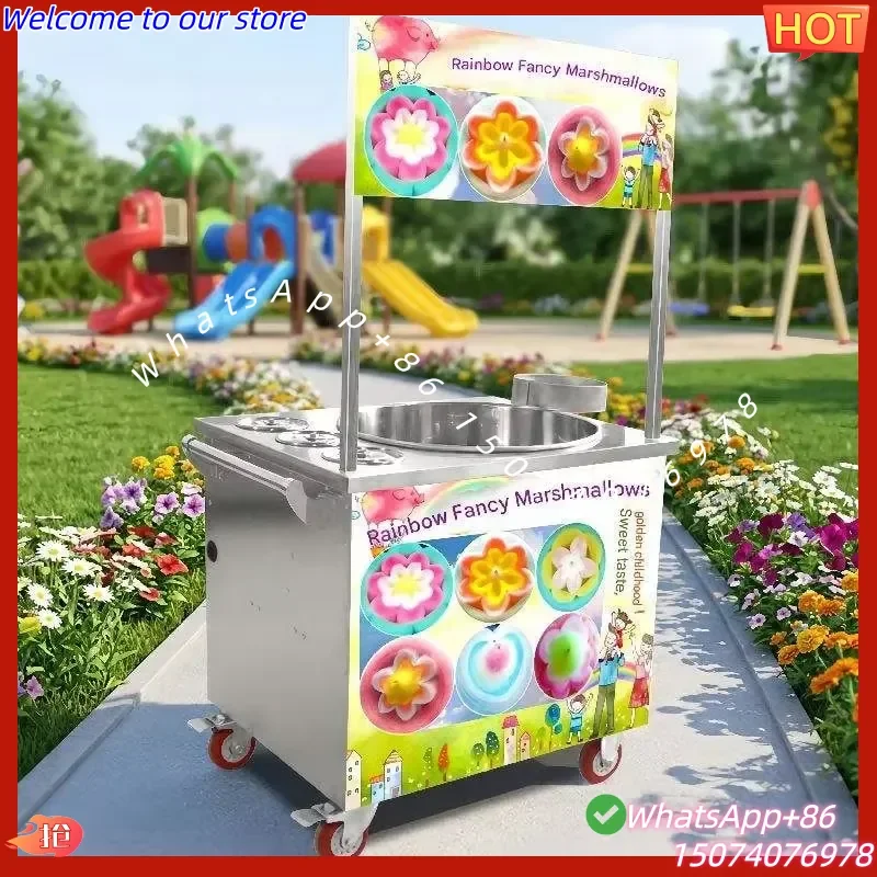 2026 Rated New Cotton Candy Floss Machine Plug Powered Easy to Operate for Festival Vendor